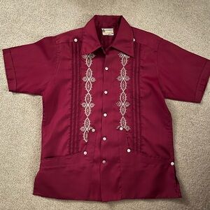 Authentic Peregrina 1950’s vintage Guayabera shirt made in Mexico
